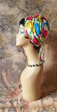 Vtg. Iconic New Look 50s-60s silk Brocade "Turban" hat  Exellent Condition