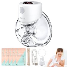 Ainsir Wearable Breast Pump S12, LED Hands Free Breast Pump, Low Noise-BNIB