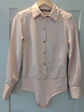 Zara Satin Effect Bodysuit Size Small