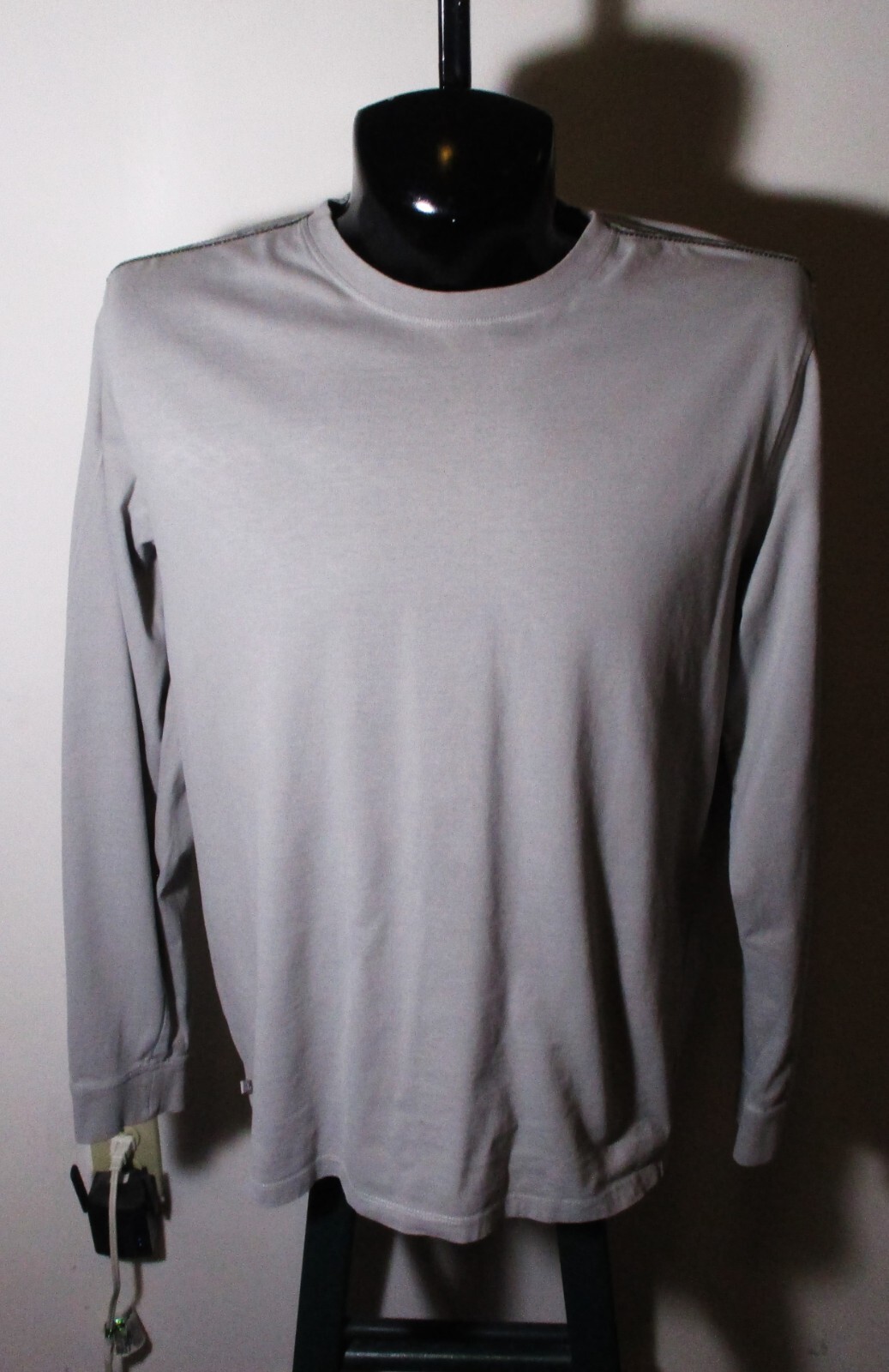 Men's TOAD & CO. Gray Long Sleeve Organic Cotton T-Shirt Size L
