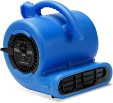 B-Air 1/4 HP 900 CFM Air Mover Equipment Carpet Dryer Floor Blower Fan Blue