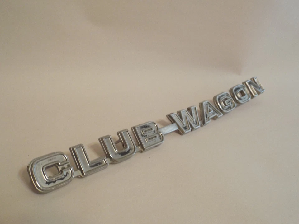 Emblema Club Wagon 1975 1977 1978 1979 1980 1981 Ford Econoline E150 E250 E350 K Foto 4 de 4