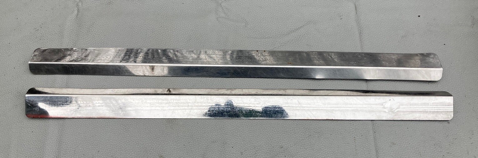 Jeep Wrangler YJ CJ7 Metal Door Body Guard 76-95 Pair Chrome Side Step