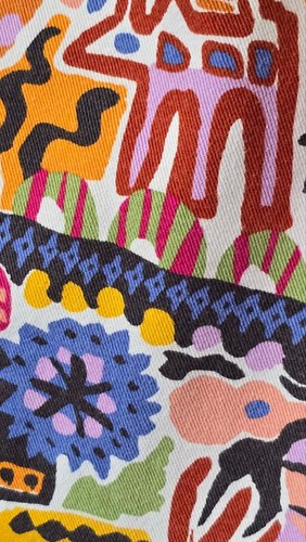 Pantalones de mezclilla LUCY & YAK X MELISSA FOSTER "Dana" algodón orgánico multicolor talla W40R - Imagen 8 de 20