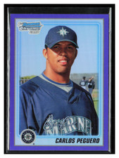 2010 Bowman Chrome Purple Refractor #BCP187 Carlos Peguero /899