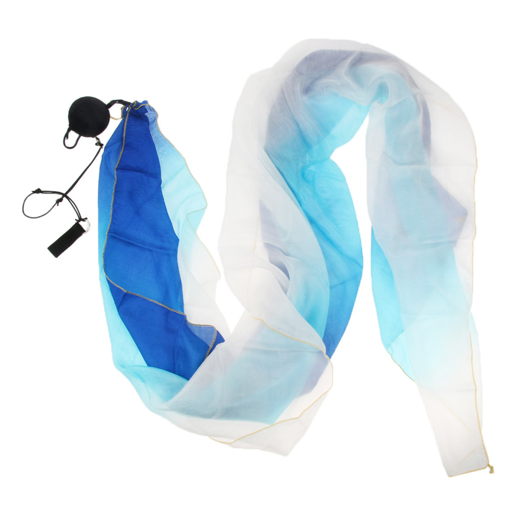 Handgefärbter Bauchtanz-Seidenschleier – Für Auftritte, Halloween & Karneval | Schal & Accessoire