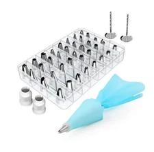 Kootek 42 Pieces Piping Bags and Tips Set Cake Decorating Supplies with 36 Tips