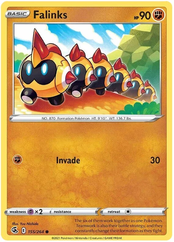 Falinks Pokemon Fusion Strike TCG Card 155/264