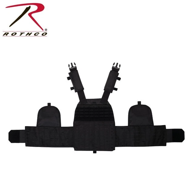 Rothco Laser Cut MOLLE Carrier Vest - Black - Image 4 of 4