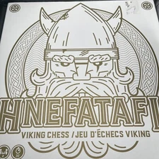 NEW OPEN BOX Hnefatafl Viking Chess Set Board Wooden Game Board & Pieces