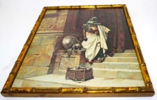 Art Print Ludwig Deutsch, The Palace Guard, Gold Framed Print, 10 7/8" x 11 7/8"