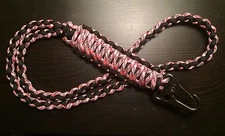 ONE (1) Paracord Lanyard FOB 550 Cord USA Custom Colors! TJPARACORD + HK HOOK
