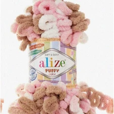 Rainbow Clouds Baby Blanket Yarn - 4skn 400gr 39.3 yds - Soft Micropolyester Han