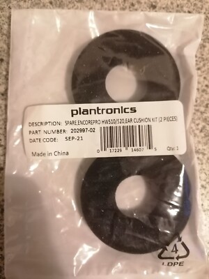 POLY Ersatz Ohrkissen für EncorePro HW510 HW520 Headset Plantronics - Neu und OV