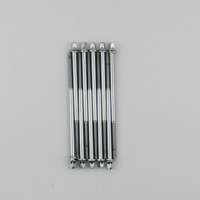 10 New Drum Tension Rods 122mm(4 3/4'') Chrome with Washers Drum Part Drum Repair
