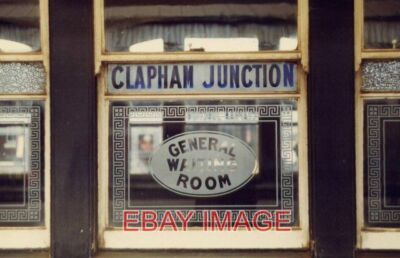 PHOTO  OLD WINDOW IN WAITING ROOM CLAPHAM JUNCTION STATION I TOOK THIS SHOT IN T