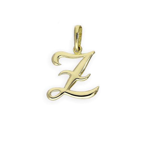 Real 375 9ct Gold Fancy Calligraphy Script Letter Charms A Z Initial Alphabet Ebay