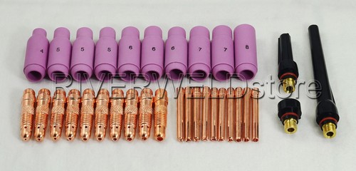 33pcs TIG 17 & 26 series air cooled torches & 18 series water cooled torches KIT - Picture 2 of 9