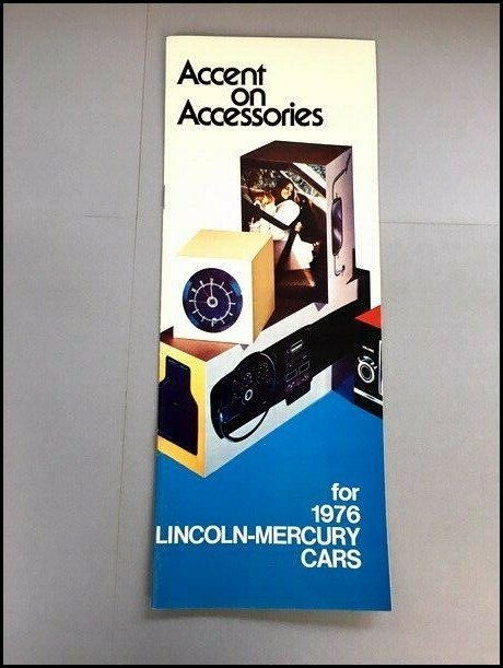 1976 Lincoln Mercury Factory Accessories Car Sales Brochure Catalog  Continental
