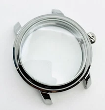 R3 - (1) One Size 16S WRISTWATCH Pocket Watch Display Case - Silver Plated