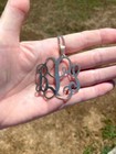 Huge Vintage Sterling Silver Monogram 9.25 Pendant — photo 6