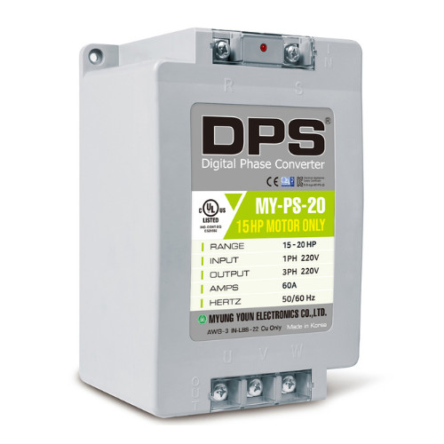 Single 1 to 3 Phase Converter, Digital Phase Shifter for 15HP(11kW) 45A 220V