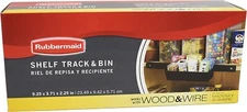 Rubbermaid Pantry Organization SHELF TRACK AND BIN