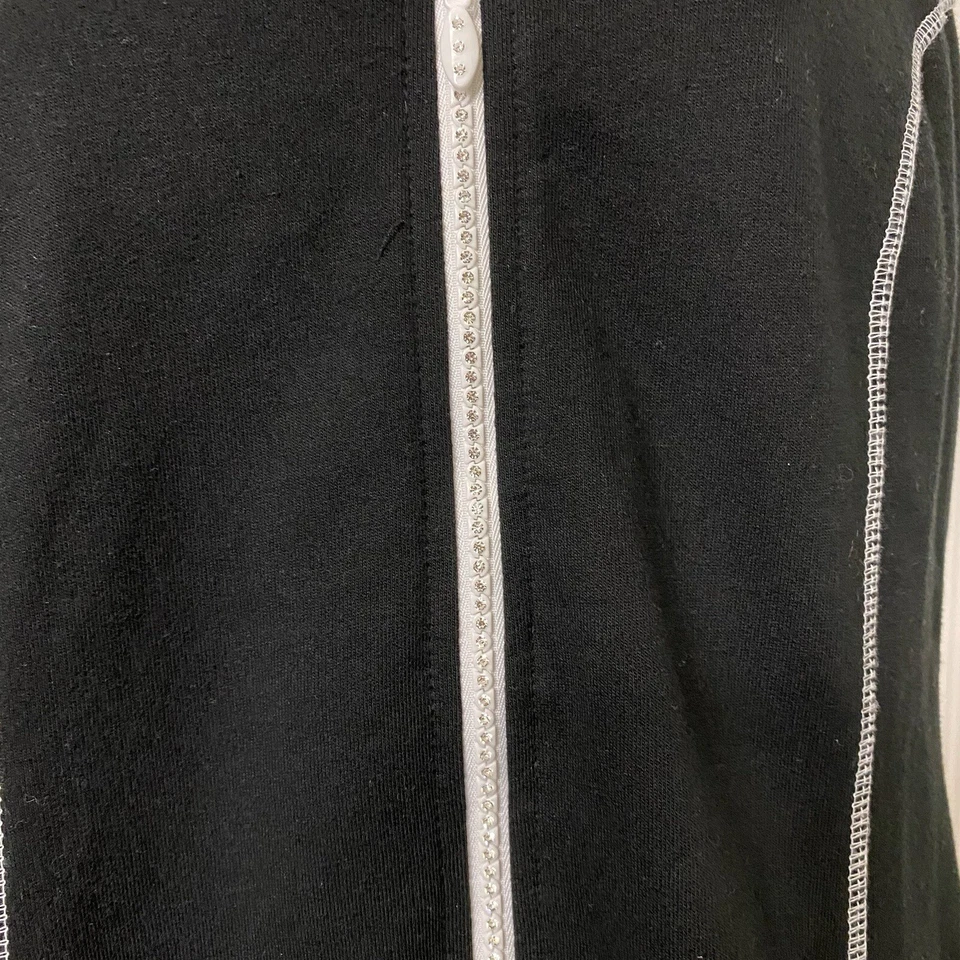 Quacker Factory Women XXS Rhinestone Zip Vest Embroidered Fairy Goth WhimsyGoth - Image 4 of 4