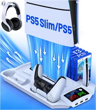 PS5 Stand Cooling Fan Dual Controller Charging Station Playstation 5 Accessories