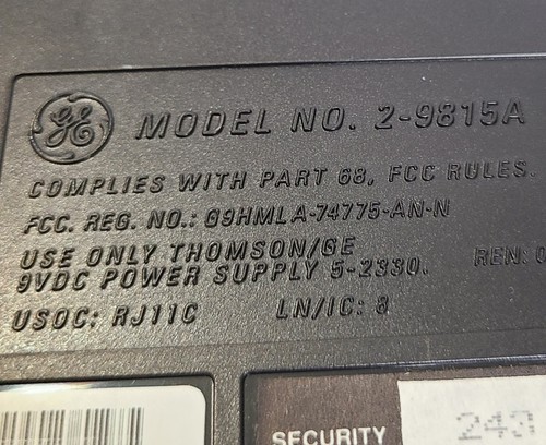 Vintage General Elektryczna sekretarka telefoniczna 2-9815A z mikrokasetą - Zdjęcie 8 z 10
