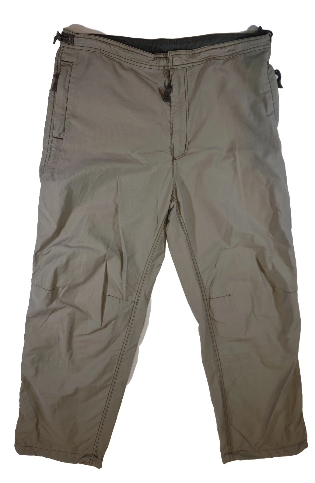 Gap Pants Mens Medium 35-37 Utility Beige Lightweight With Adjustable Waist