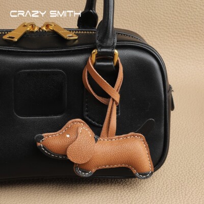 Dachshund Key Chain Cute Dog Pendant Ladies Handbag Charms Car Accessories Gifts