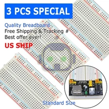 3X Mini 400 Point Solderless Prototype PCB Breadboard Protoboards US
