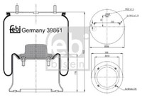 Febi 39861 Luftfederbalg Mit Stahlkolben Federbalg Luftfederung