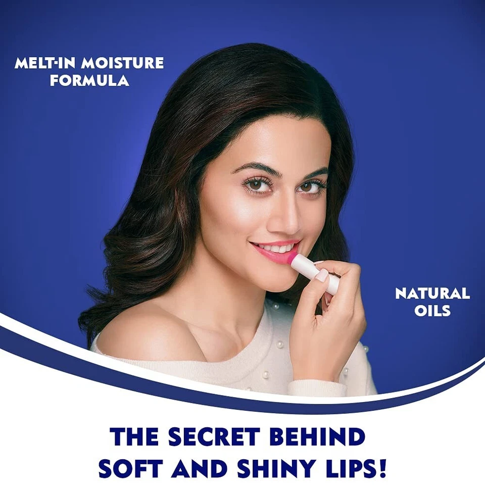 Bálsamo labial NIVEA 2 PIEZAS, brillo sandía afrutada, color rosa, 4,8 g (envío gratuito) Foto 4 de 4