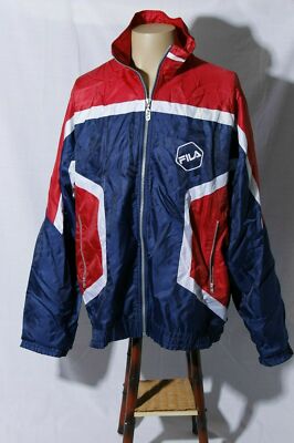 red white and blue fila windbreaker