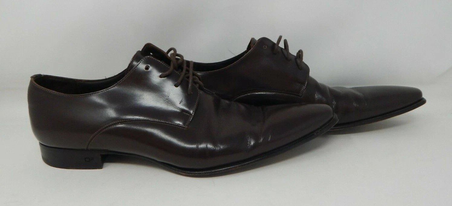 Scarpe eleganti marroni Dsquared D2 Dsquared2 taglia 43 10 fatte a mano negli Stati Uniti