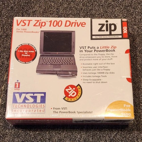 NEW VST Zip 100 Drive for 1400 Series PowerBook Apple Model ZIP1400 USA SEALED