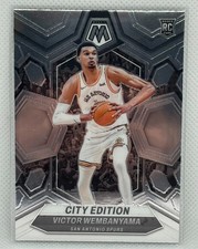 2023-24 PANINI MOSAIC VICTOR WEMBANYAMA RC #282 CITY EDITION SPURS WEMBY ROOKIE