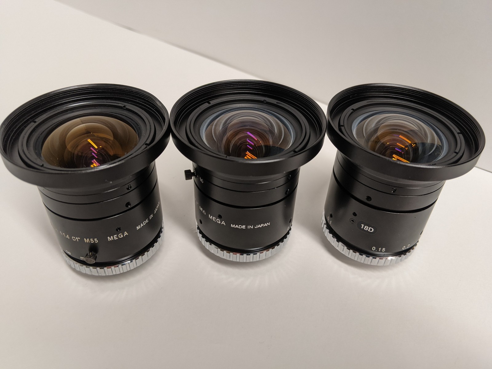 8Mm F1.4 1-Inch C-Mount M55 Mega Wide Angle Machine Vision Lens Made In Japan