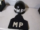 VINTAGE MILITARY HELMET MP POLICE WITH MP ARMBAND KOREA TO VIETNAM WAR ERA