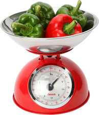 - Bilancia Da Cucina Vintage 5 Kg - Rossa