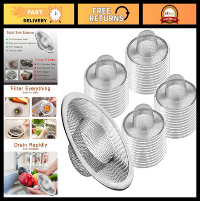 50pcs Heavy Duty Stainless Steel Sink Strainer Filter Trap, 2.75'' Top, 1'' Mesh,