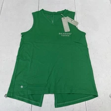 Level Wear Verve Paisley Kelly Green Seaside Tennis Tank Women's Medium New