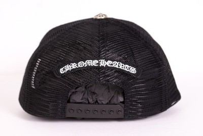 2025 Chrome Hearts CEMETERY TRIPLE CROSS PATCH CAMO Trucker Hat