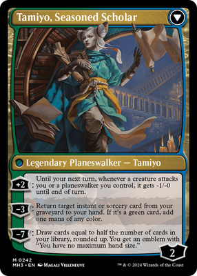 x1 Tamiyo, Inquisitive Student // Tamiyo, Seasoned Scholar MH3 MTG