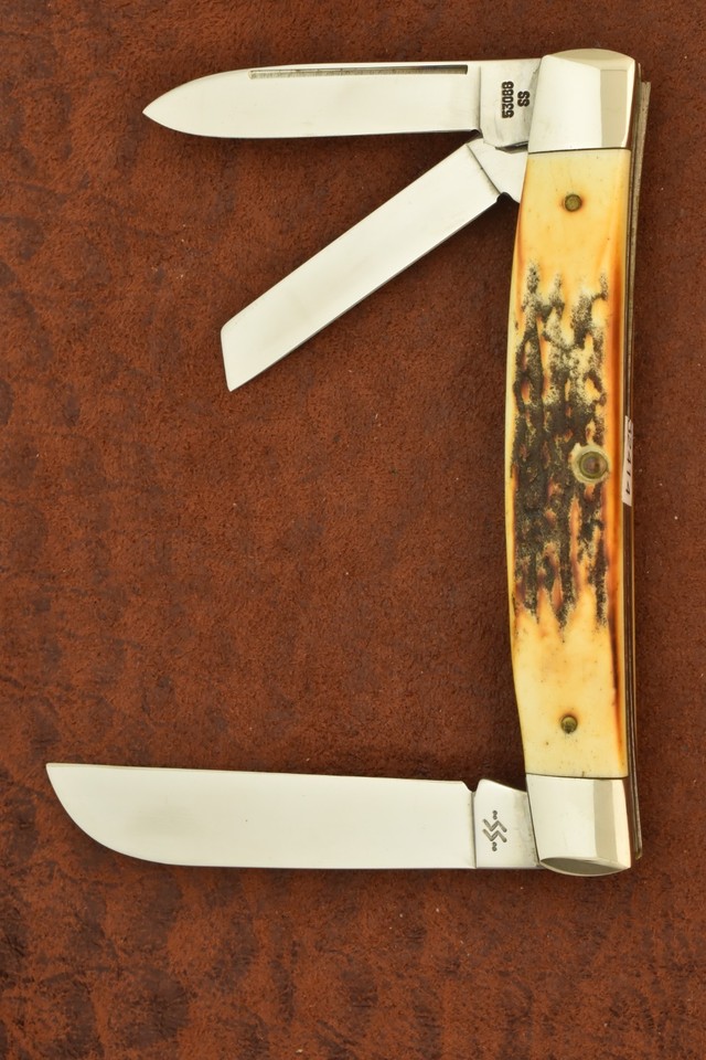 CASE XX USA 4 DOT 1986 GENUINE STAG JUMBO 5388 SS CONGRESS WHITTLER ...