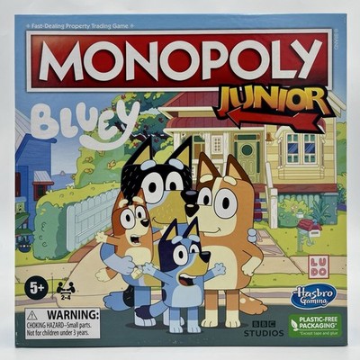 Hasbro Monopoly Junior: Bluey Edition Board Game for Kids - F5687