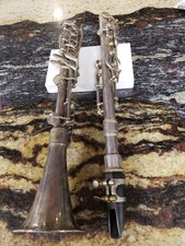 VINTAGE F BARBIER PARIS FRANCE CLARINET B Nickel Silver 