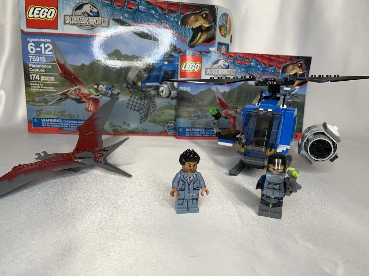 LEGO 75915 Jurassic World Pterandon Capture Set 100% Complete with